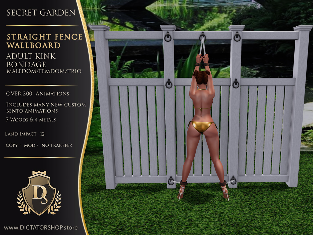 Secret Garden - Straight Fence Wallboard