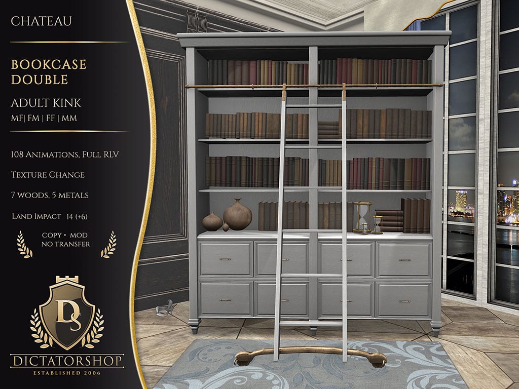 Chateau - Bookcase Double AK Bondage