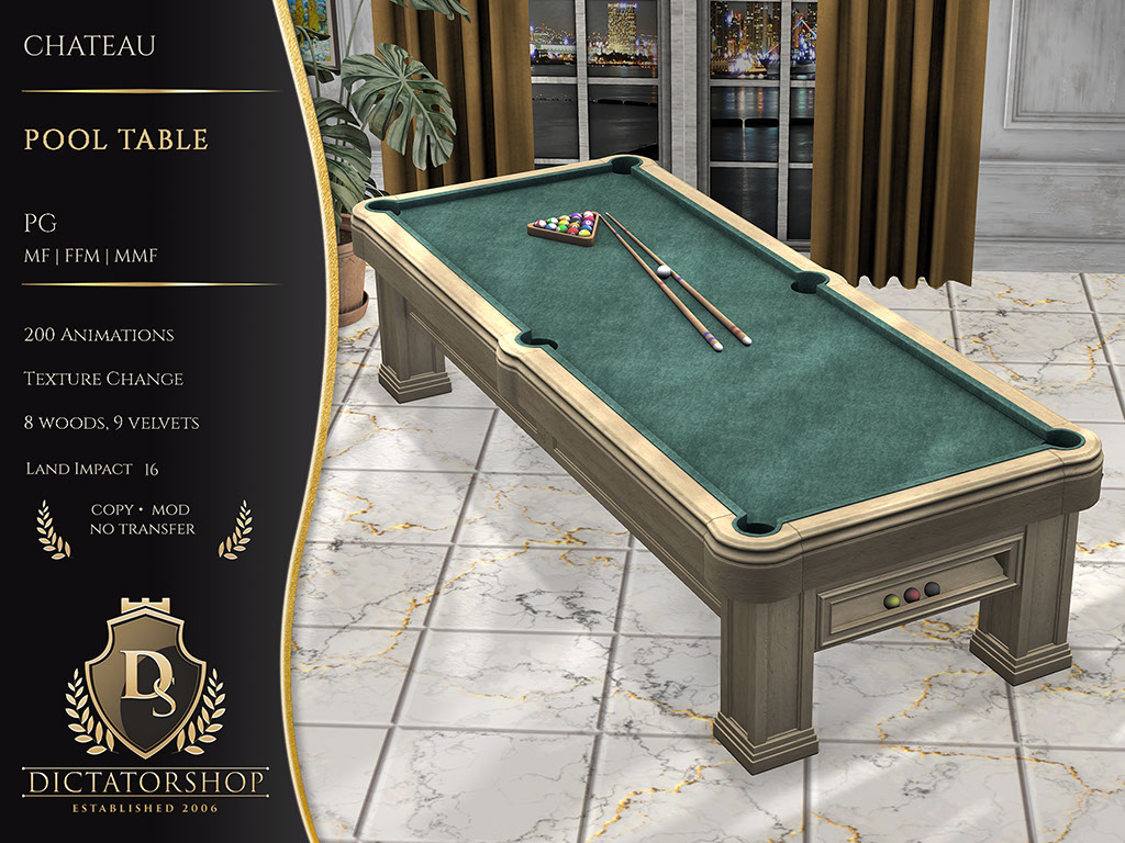 Chateau - Pool Table