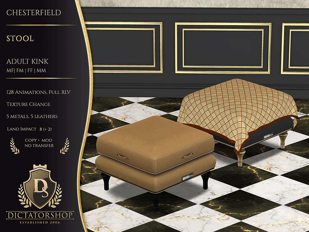 Chesterfield - Stool OMNI AK Bondage