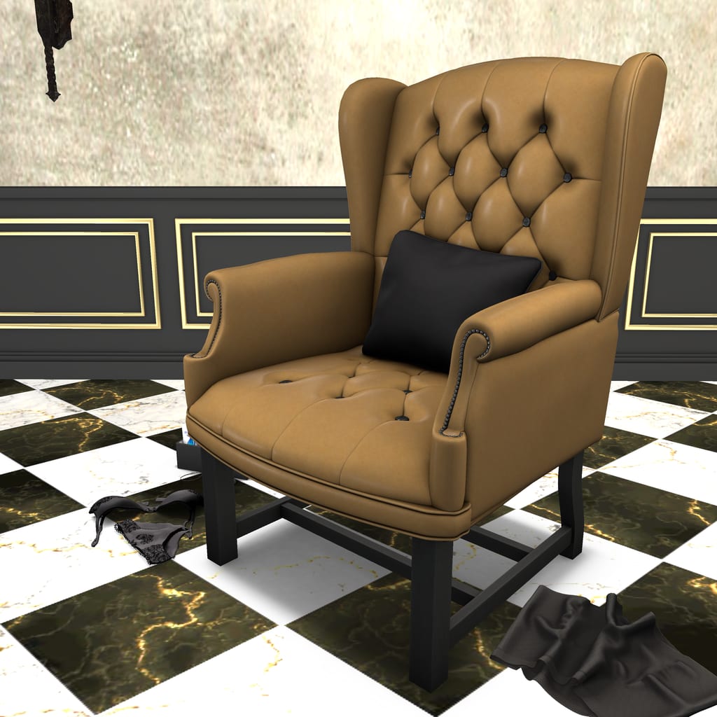 Chesterfield Wingback Adult Throne