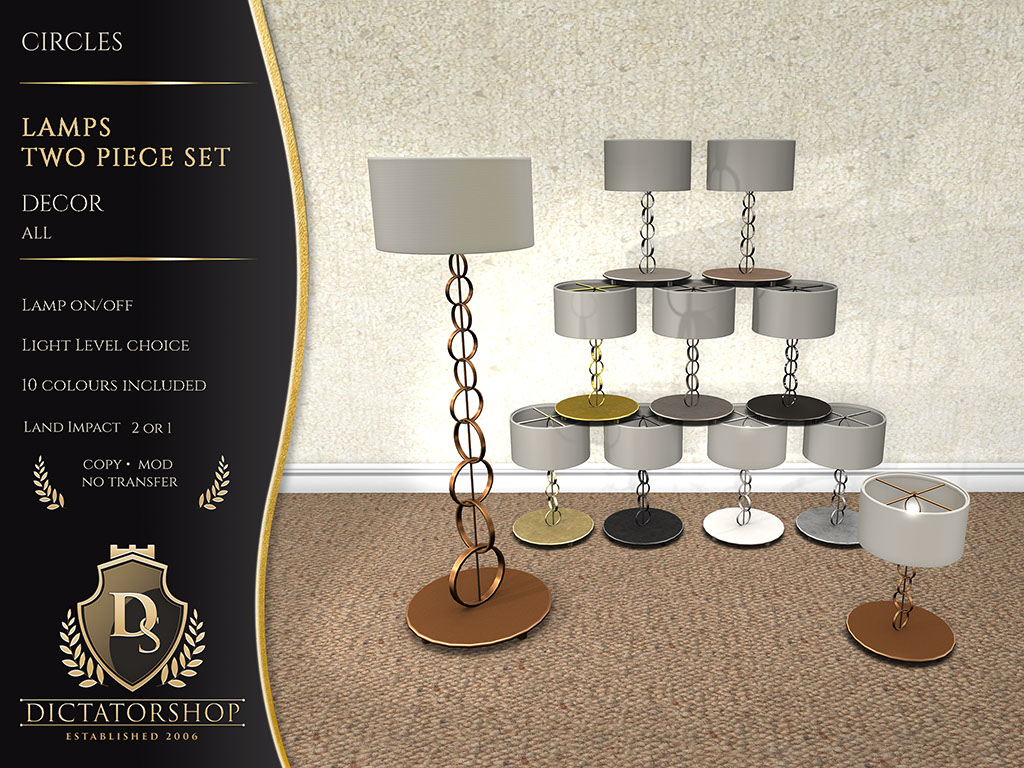 Circles - Lamps 2 Piece Set