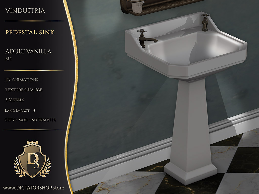 Vindustria - Pedestal Sink