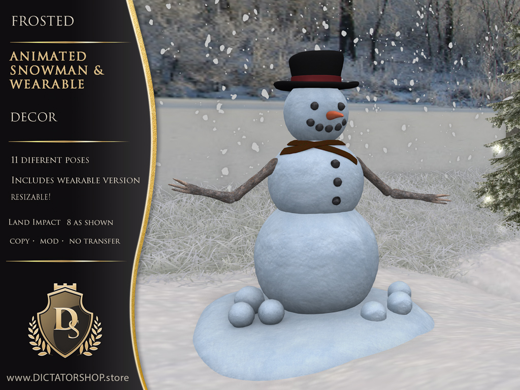 Frosted - Animated Snowman & Wearable