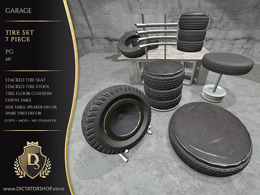 Garage - Tire Set 7 Piece Fatpack