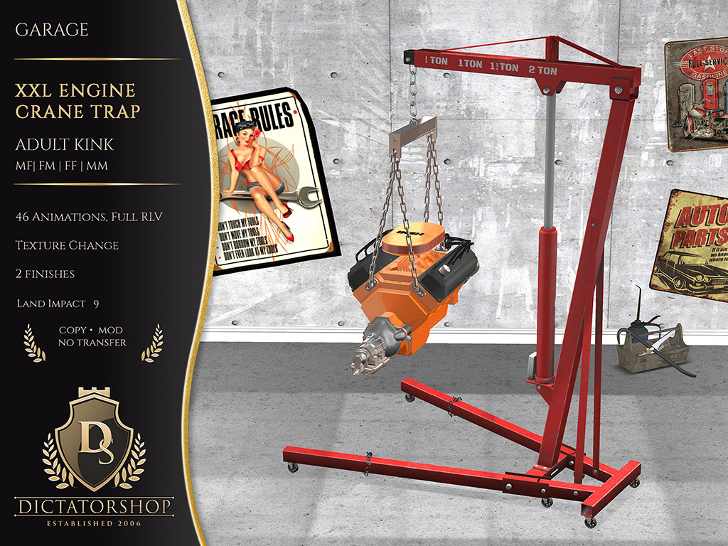 Garage - XXL Engine Crane Trap OMNI
