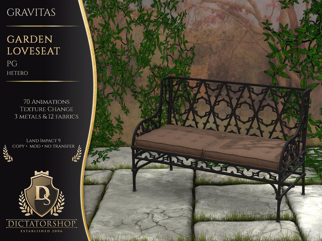 Gravitas - Garden Loveseat