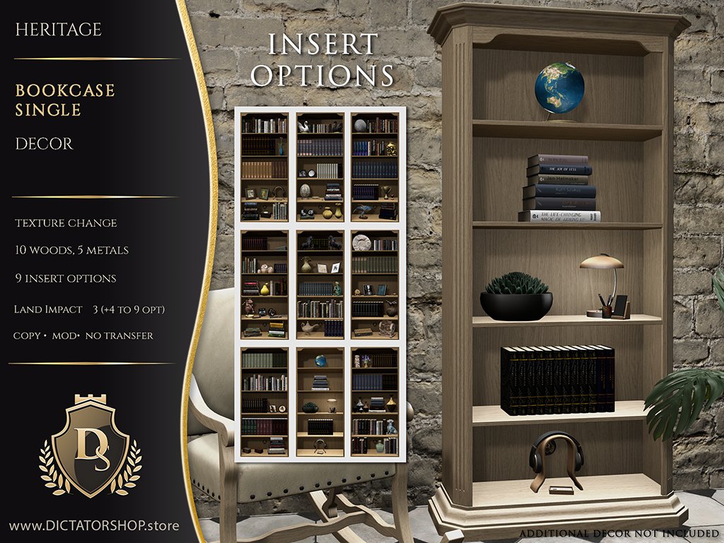 Heritage - Bookcase Single