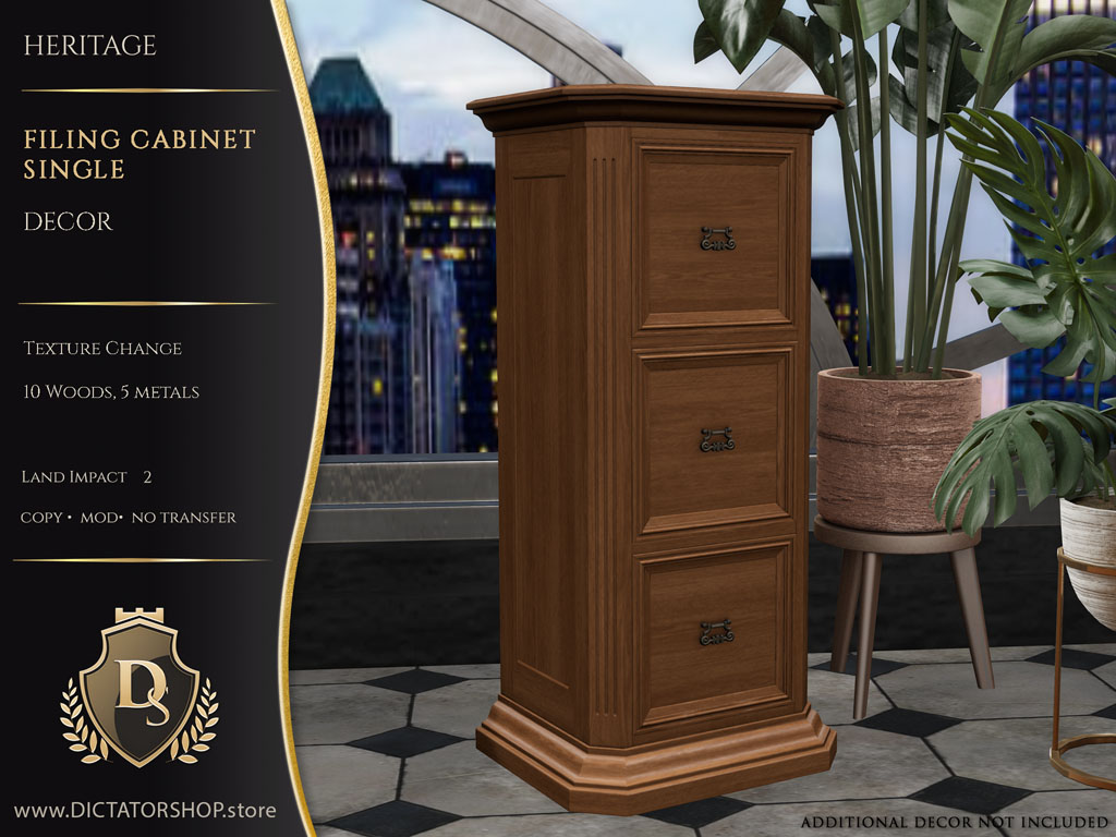 Heritage - Filing Cabinet Single