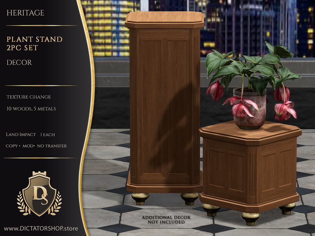 Heritage - Plant Stand 2Pc Set
