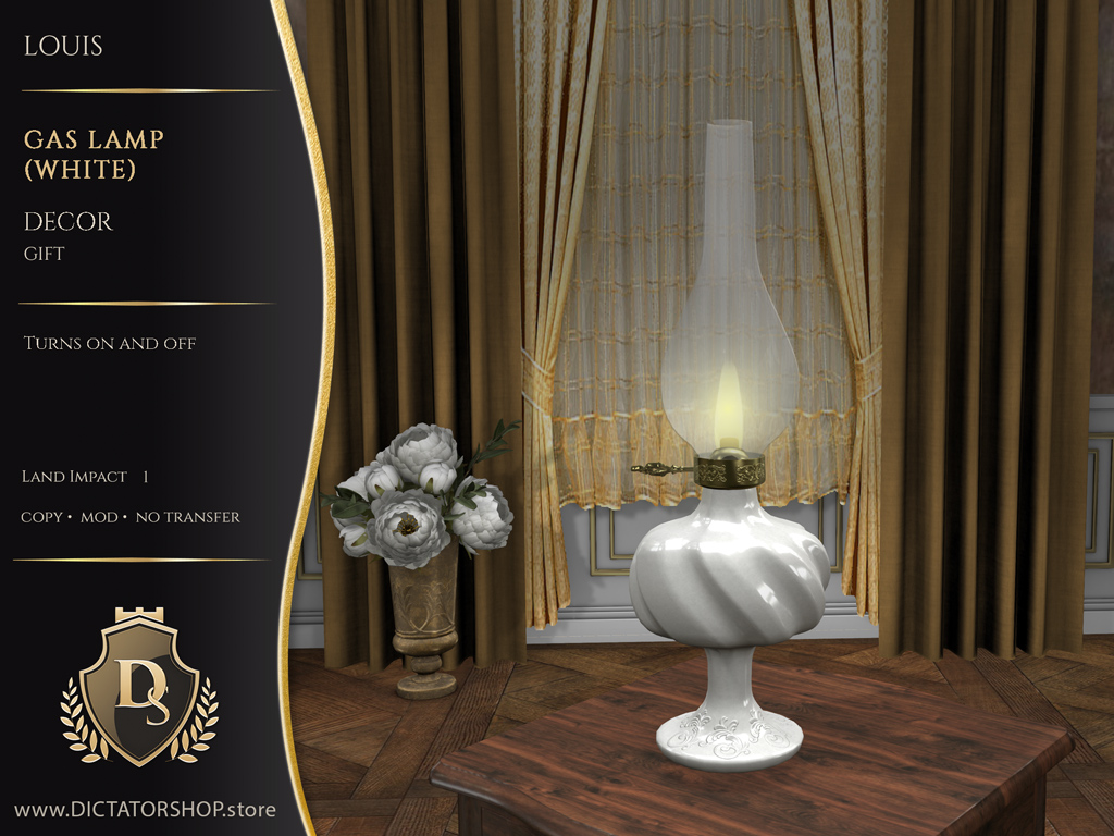 Louis - Gas Lamp (White)