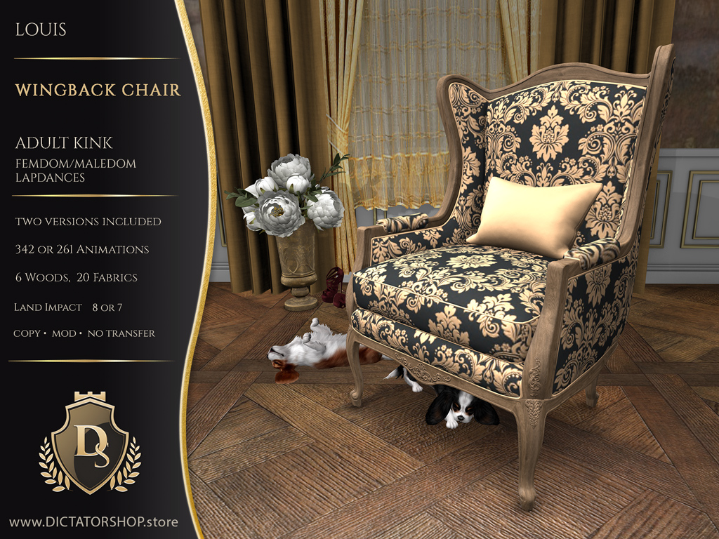 Louis - Wingback Chair 2Pc