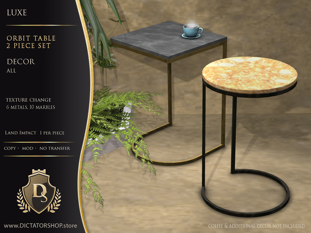 Luxe - Orbit Table 2pc Set