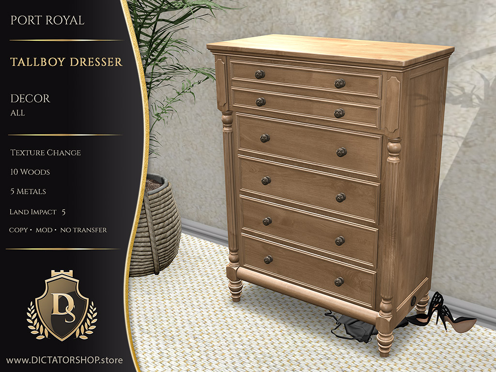 Port Royal - Tallboy Dresser