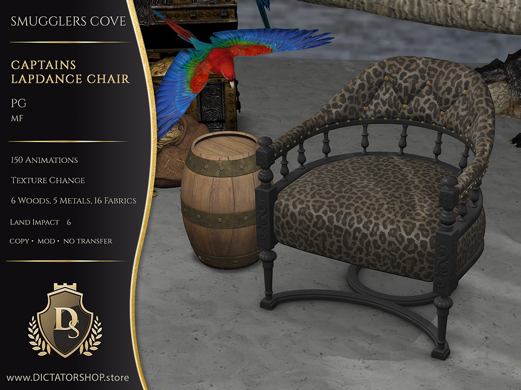 Smugglers Cove - Captains Lapdance Chair