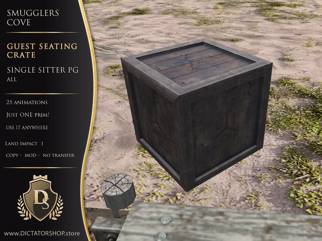 Smugglers Cove - Guest Crate Seating SS