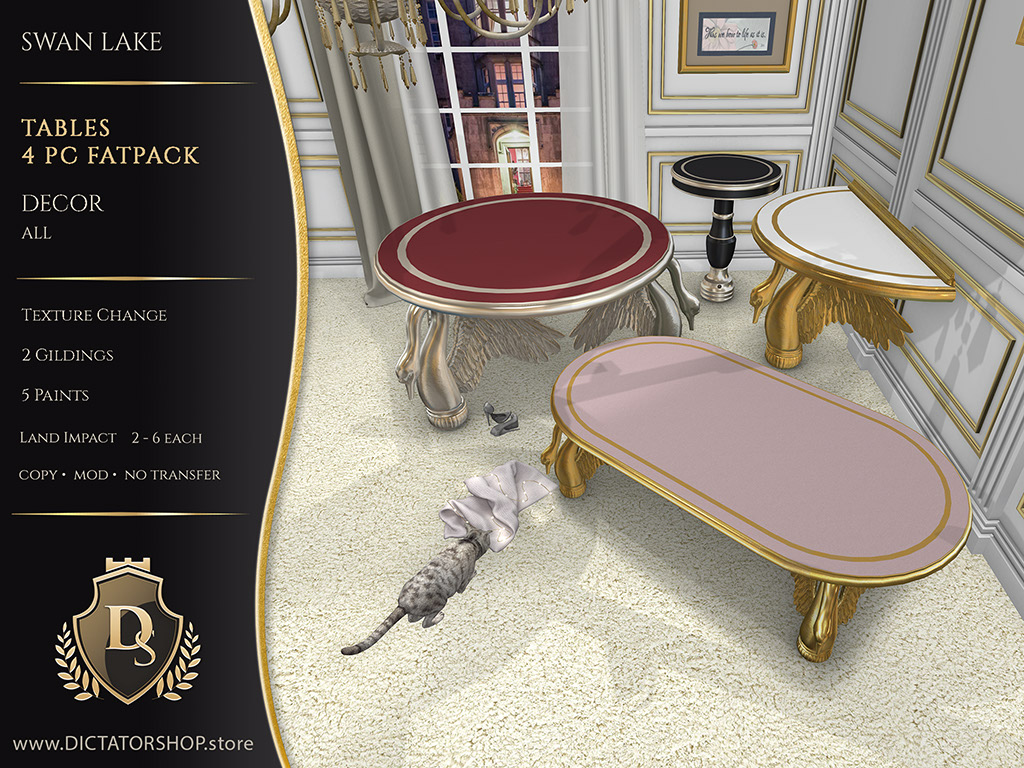 Swan Lake - Tables 4 Piece Fatpack