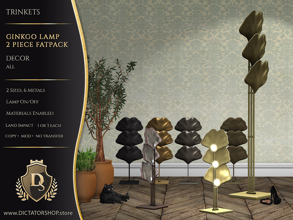 Trinkets - Ginkgo Lamp 2 Piece Fatpack