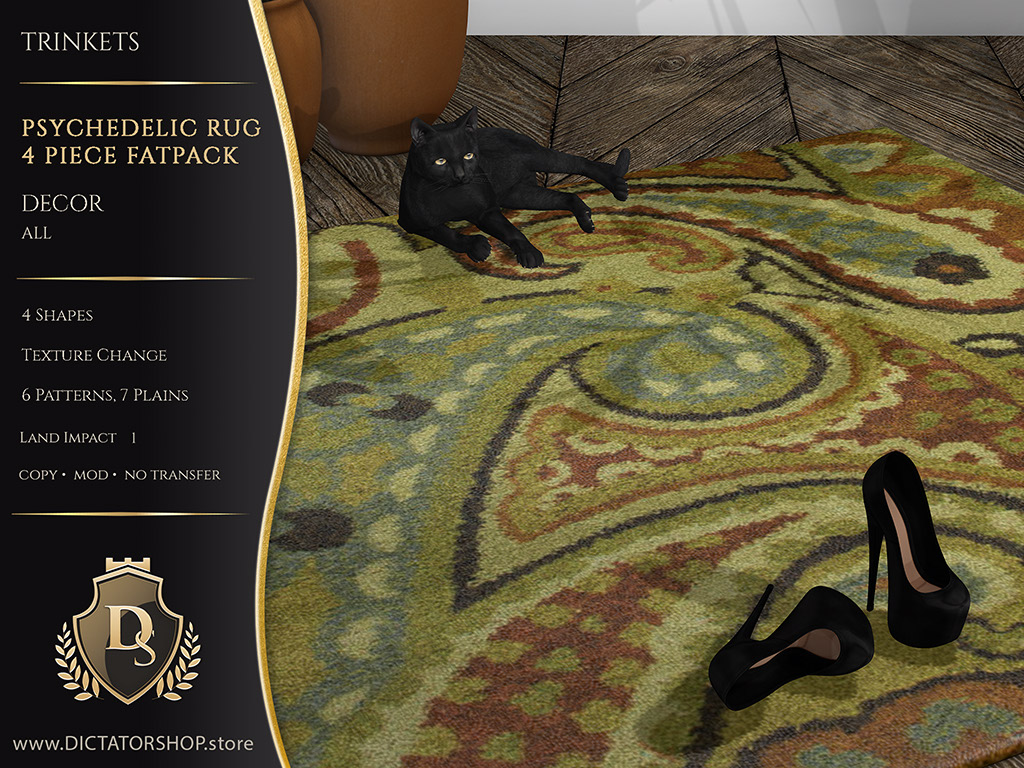 Trinkets - Psychedelic Rug 4 Pc Fatpack