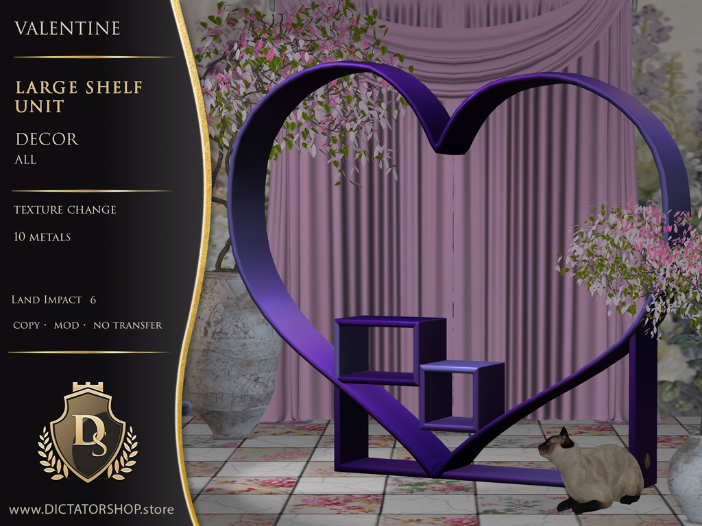 Valentine - Large Shelf Unit