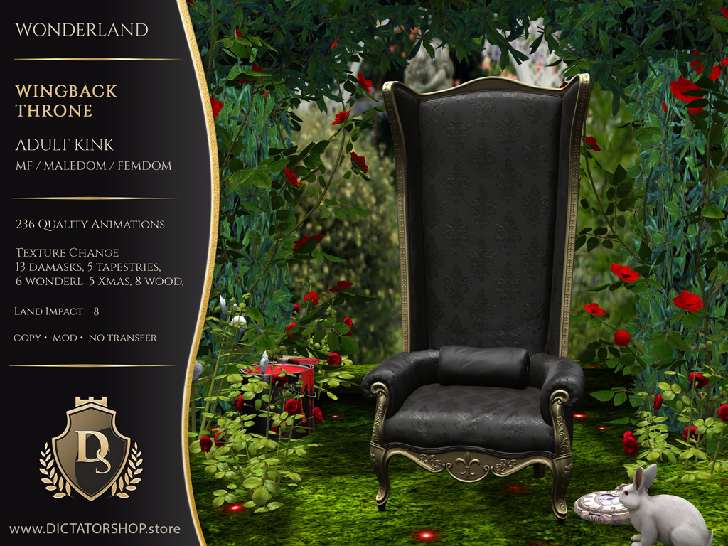 Wonderland - Wingback Throne