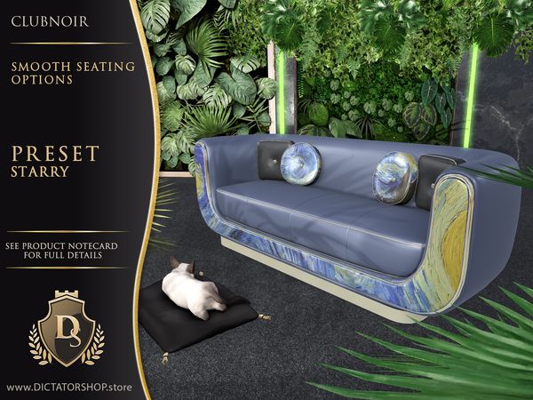 ClubNoir Smooth seating shown in Starry Night