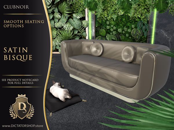 ClubNoir Smooth seating shown in Satin Bisque