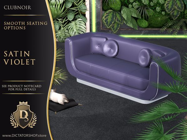 ClubNoir Smooth seating shown in Satin Violet